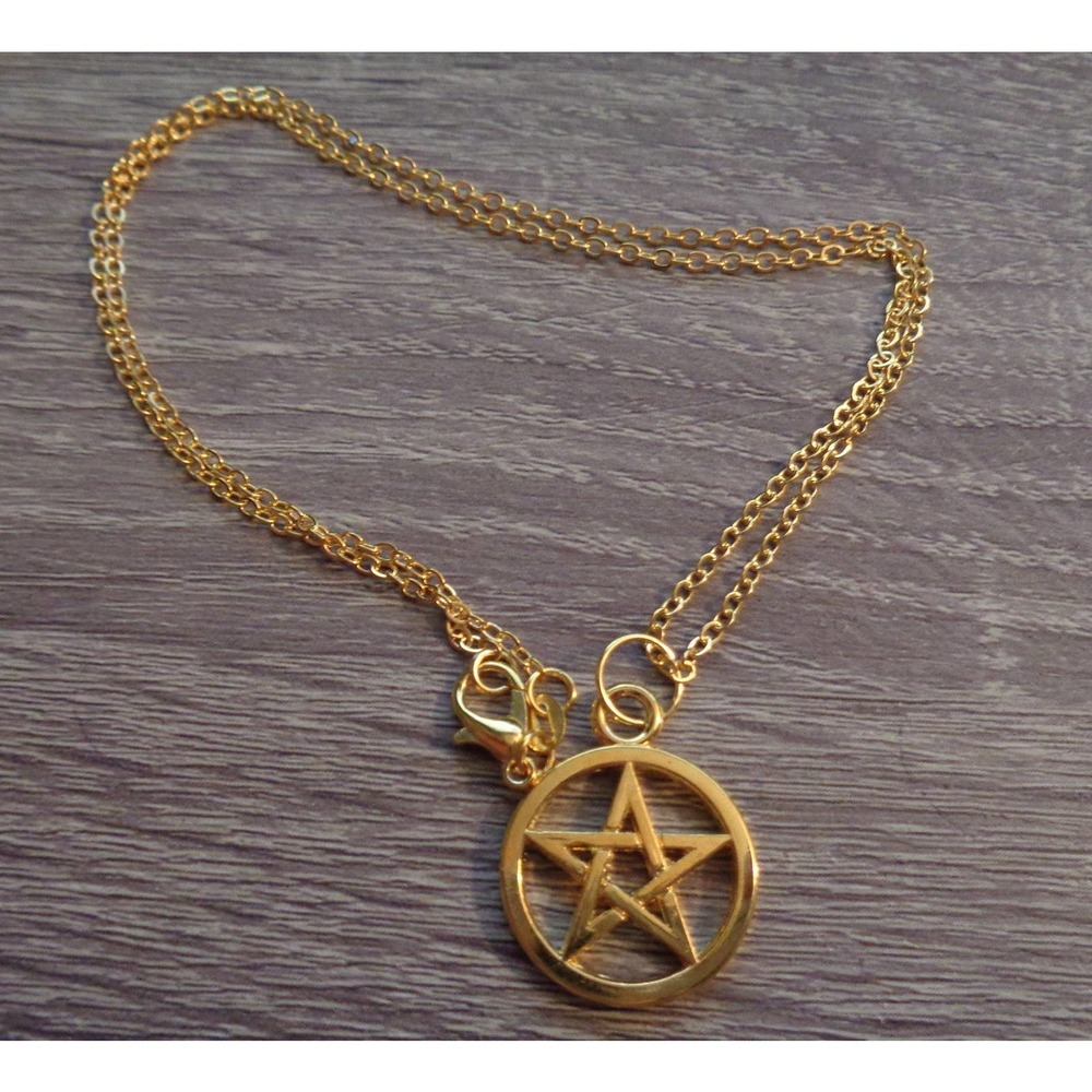 Pentacle Necklace Pentagram Necklace